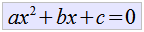 Ecuación de 2do. grado