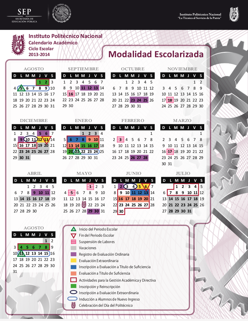 Calendario IPN