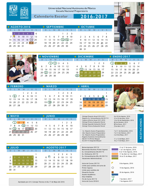 Calendario ENP