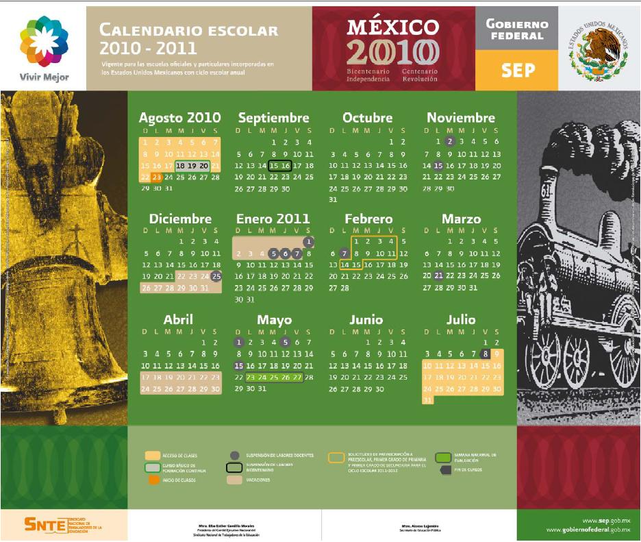 Calendario SEP 2010 - 2011